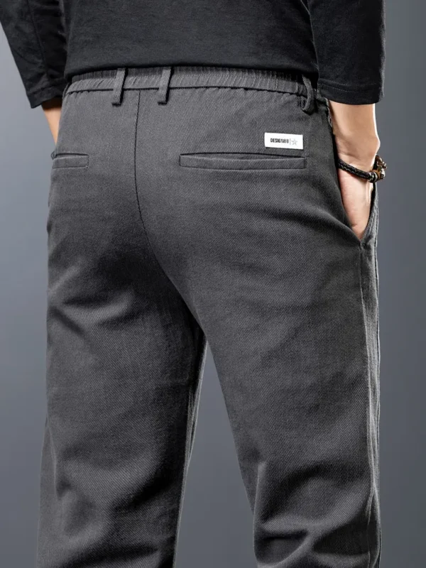 Pantalon slim uni pour homme avec poches – Image 27