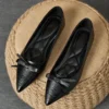 Ballerines noires élégantes à bout pointu et nœud pour femme Ballerines noires élégantes à bout pointu et nœud pour femme 3 mai 2025 Kotazando