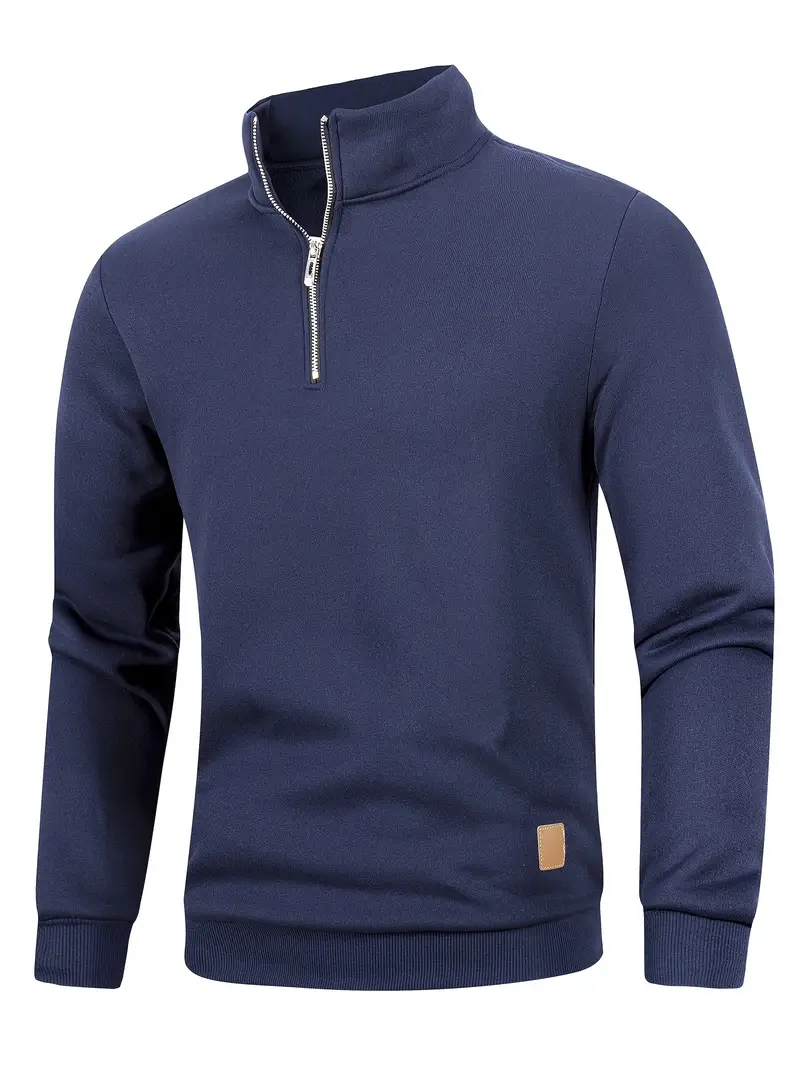 Sweat-shirt homme à col montant, doublure polaire 18 Sweat-shirt homme à col montant, doublure polaire – Image 17