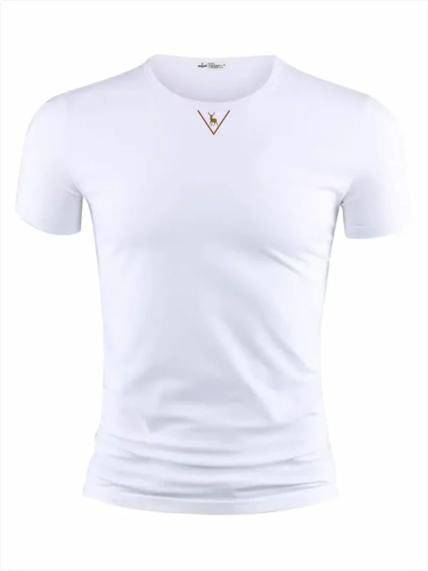 T-shirt homme en coton à manches courtes