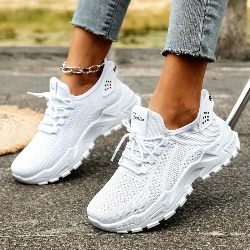 Baskets blanches décontractées pour femme 12 Baskets blanches décontractées pour femme – Image 11
