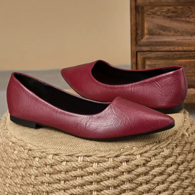 Ballerines minimalistes à bout pointu pour femme 5 Ballerines minimalistes à bout pointu pour femme – Image 4
