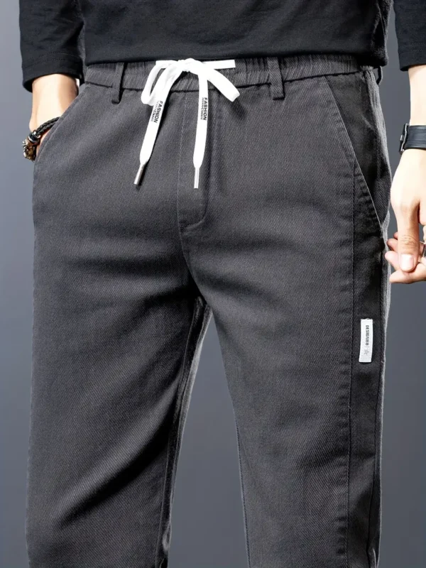 Pantalon slim uni pour homme avec poches – Image 25