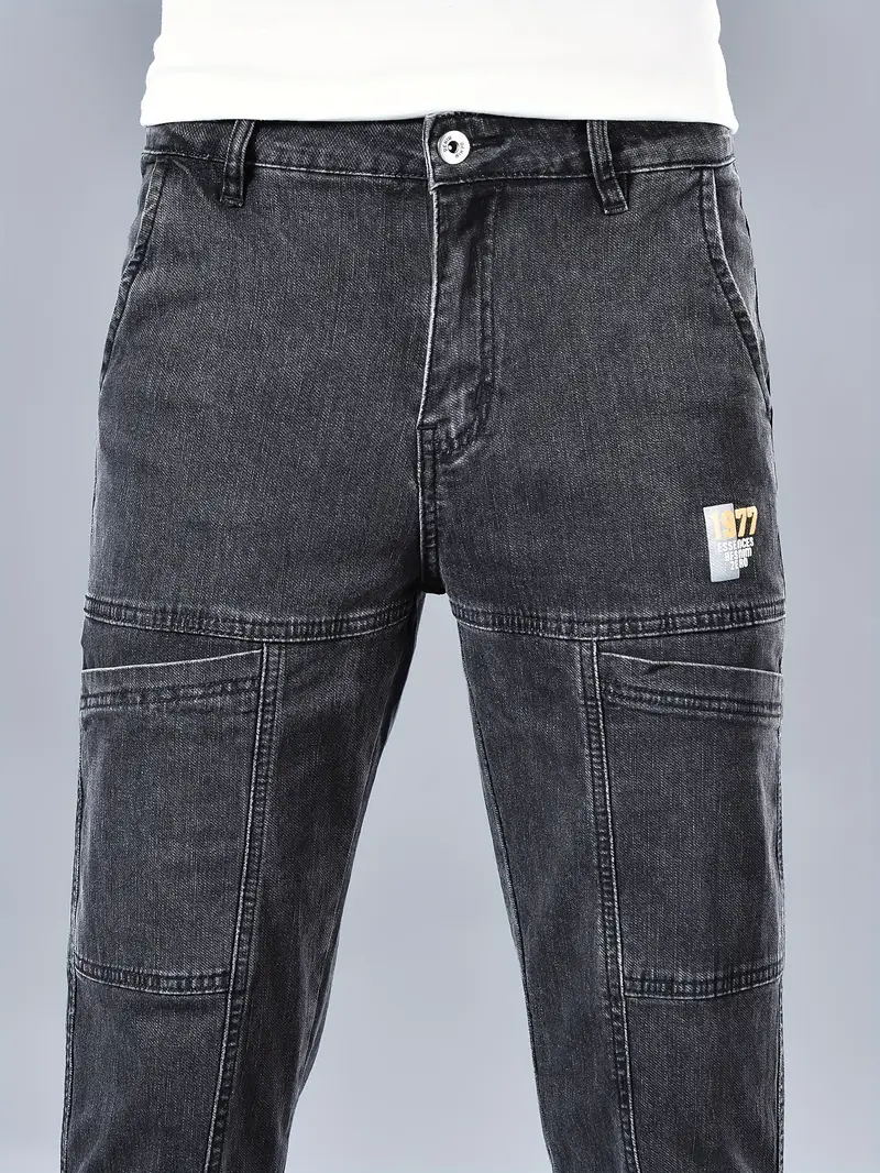 Jean cargo décontracté pour homme 8 Jean cargo décontracté pour homme – Image 7