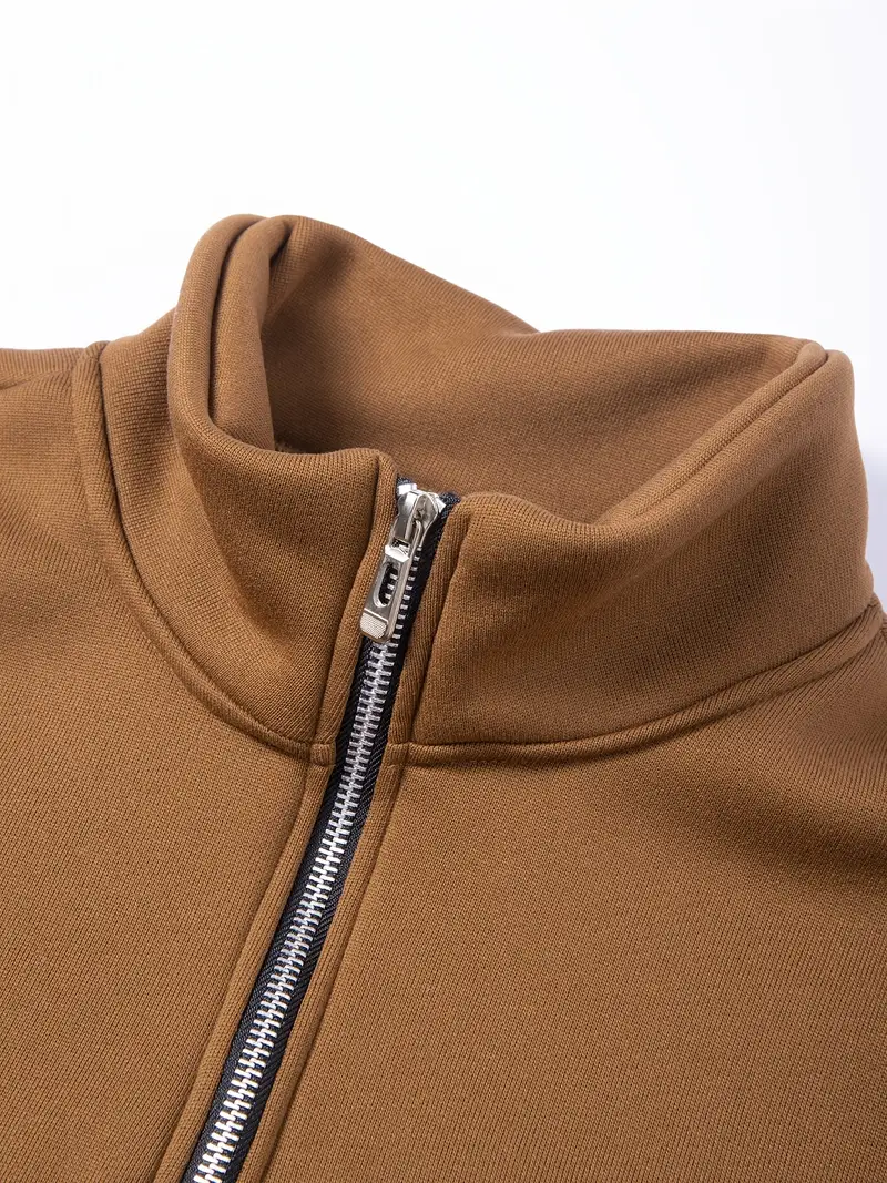 Sweat-shirt homme à col montant, doublure polaire 15 Sweat-shirt homme à col montant, doublure polaire – Image 14