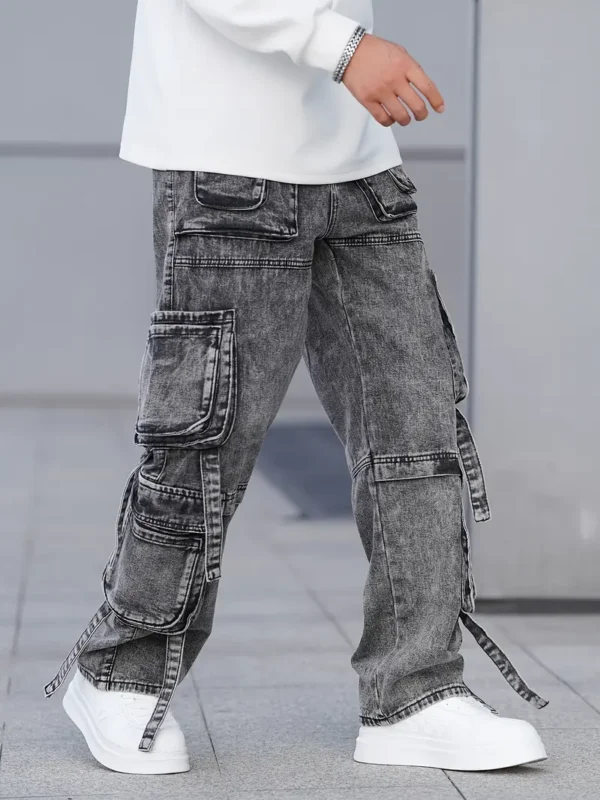 Jean décontracté à jambe large pour homme – Image 6