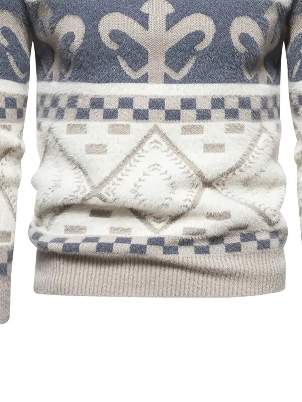 Pull en maille SENMEIGUO pour homme – Image 2