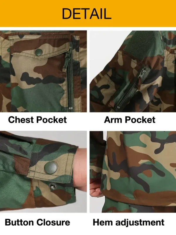 Tenue d'entraînement camouflage à manches longues – Image 5