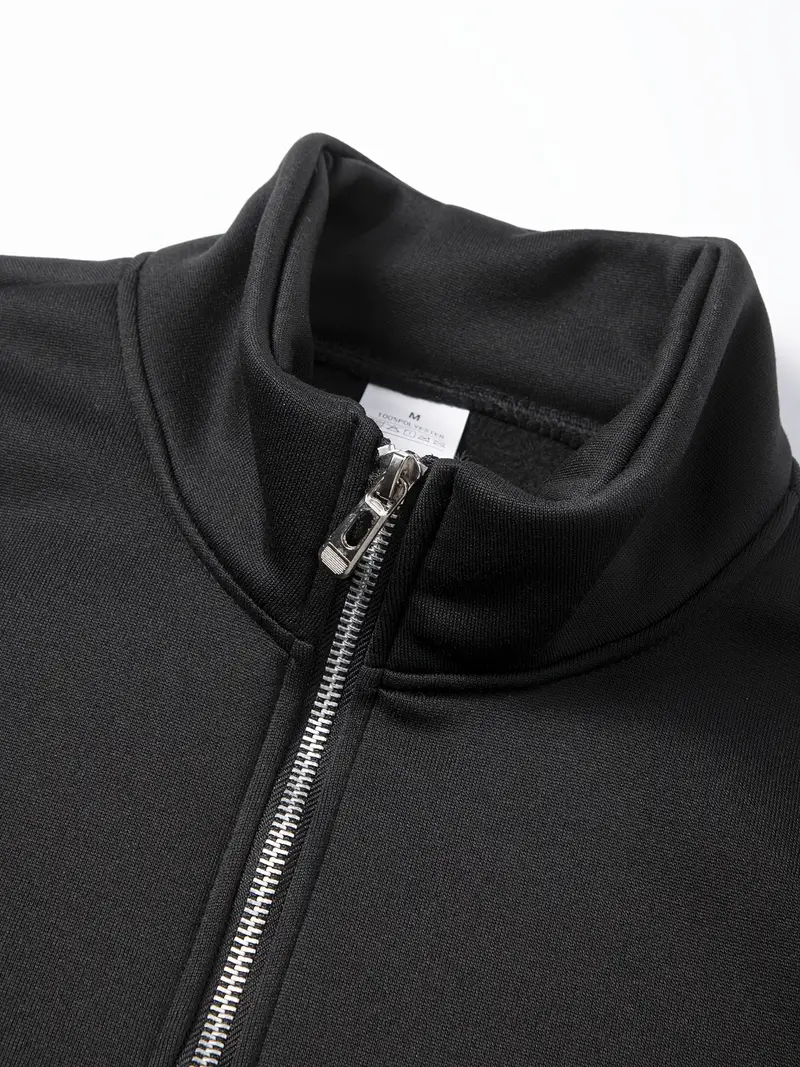 Sweat-shirt homme à col montant, doublure polaire 11 Sweat-shirt homme à col montant, doublure polaire – Image 10