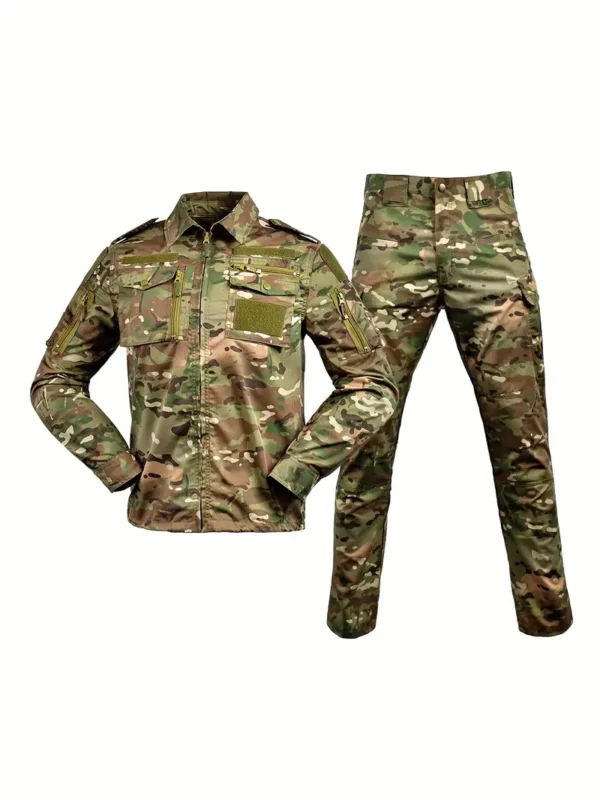 Tenue d'entraînement camouflage à manches longues
