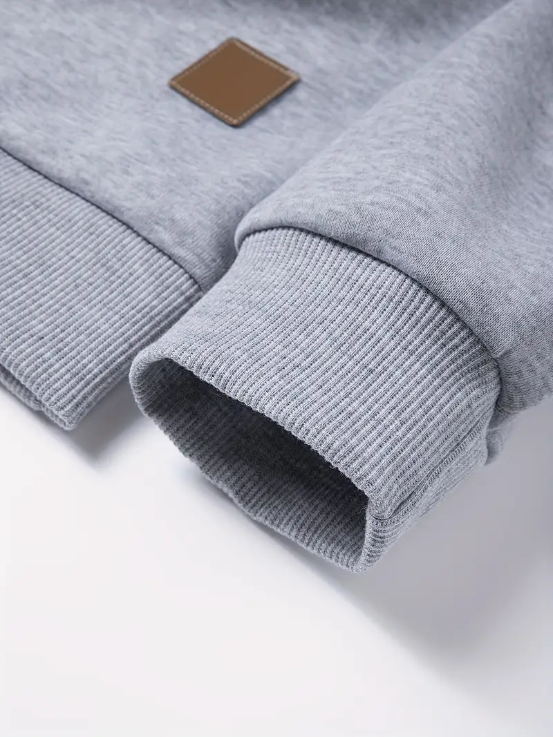 Sweat-shirt homme à col montant, doublure polaire 7 Sweat-shirt homme à col montant, doublure polaire – Image 6