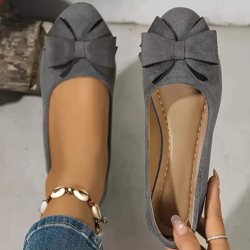 Chaussures plates à nœud pour femme 8 Chaussures plates à nœud pour femme – Image 7