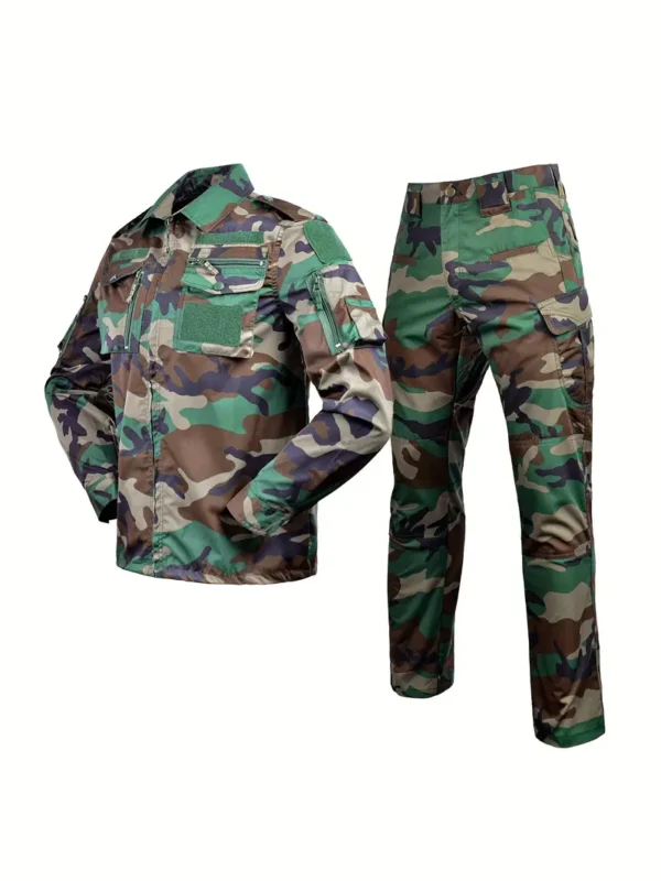 Tenue d'entraînement camouflage à manches longues – Image 6