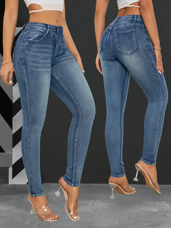 Jean slim stretch bleu élégant