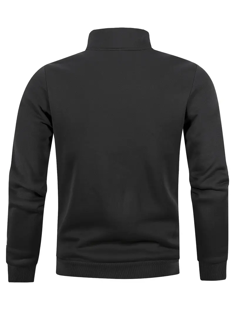 Sweat-shirt homme à col montant, doublure polaire 10 Sweat-shirt homme à col montant, doublure polaire – Image 9