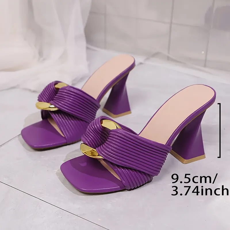 Chaussures élégantes à talons hauts et bout ouvert pour femme 11 Chaussures élégantes à talons hauts et bout ouvert pour femme – Image 10