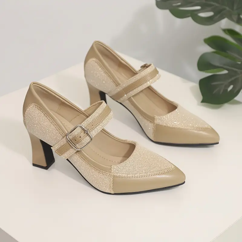 Escarpins rétro brodés à bout pointu pour femme 8 Escarpins rétro brodés à bout pointu pour femme – Image 7