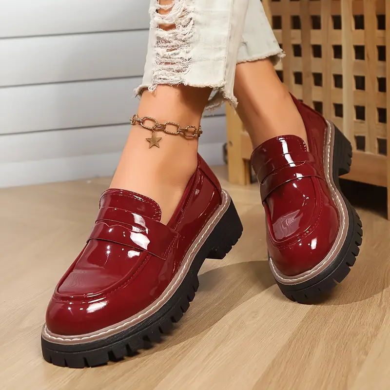 Mocassins classiques à enfiler de couleur unie pour femme 6 Mocassins classiques à enfiler de couleur unie pour femme – Image 5
