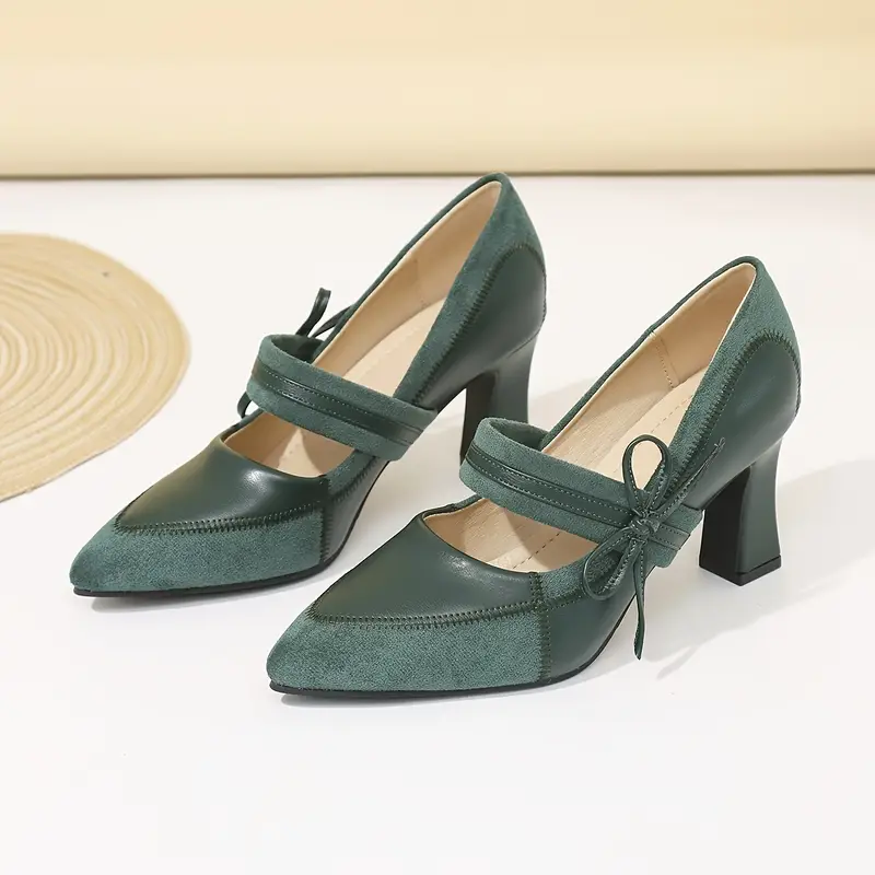 Chaussures Mary Jane élégantes, couleur unie, talon carré 7 Chaussures Mary Jane élégantes, couleur unie, talon carré – Image 6