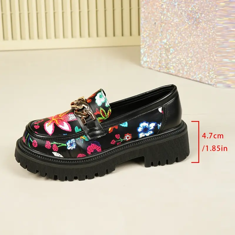 Mocassins élégants à imprimé floral pour femme 5 Mocassins élégants à imprimé floral pour femme – Image 4