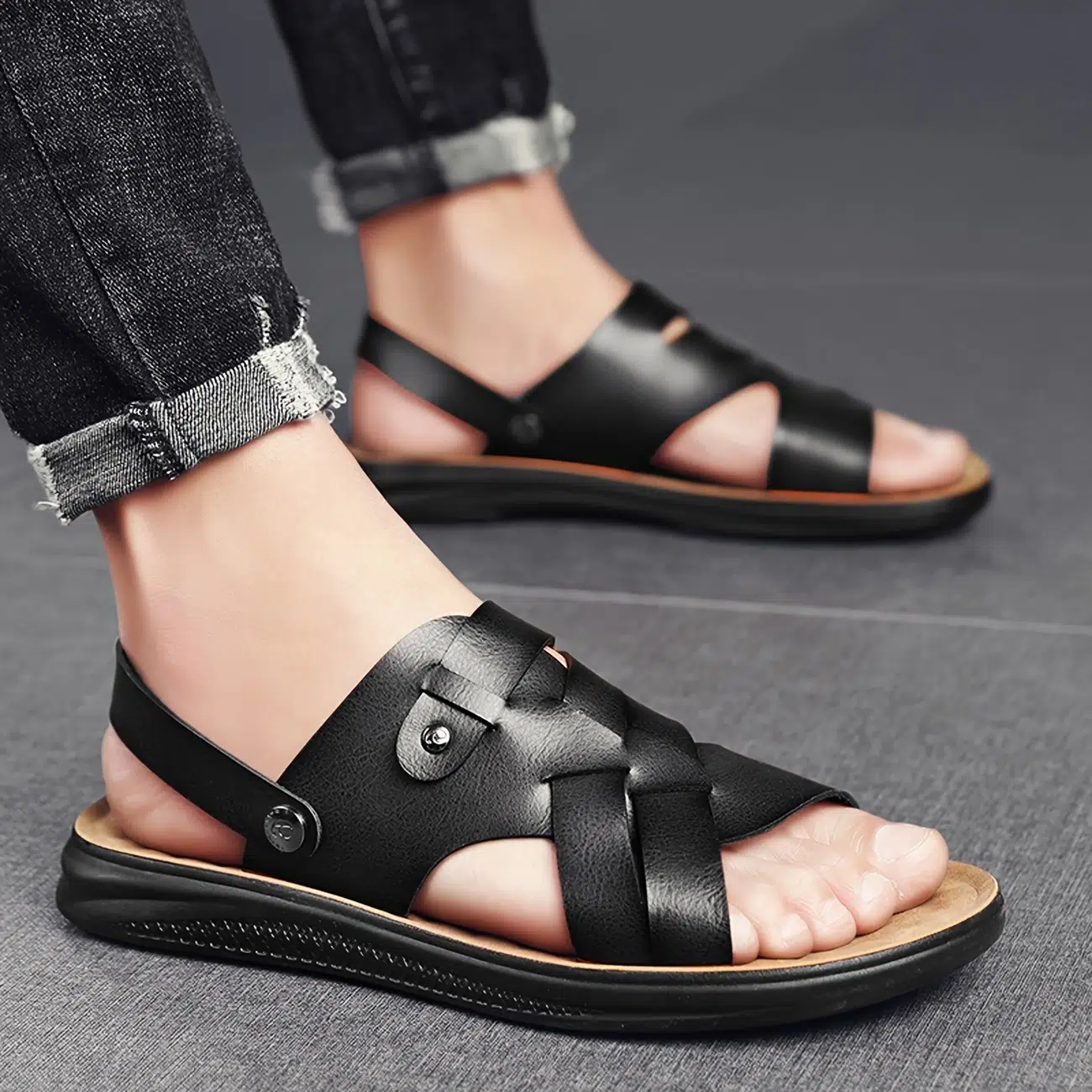 Sandales d'été tendance pour homme 4 Sandales d'été tendance pour homme – Image 3