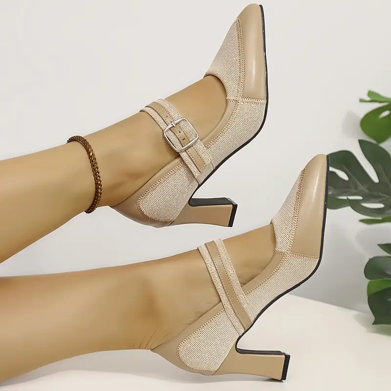 Escarpins rétro brodés à bout pointu pour femme 7 Escarpins rétro brodés à bout pointu pour femme – Image 6