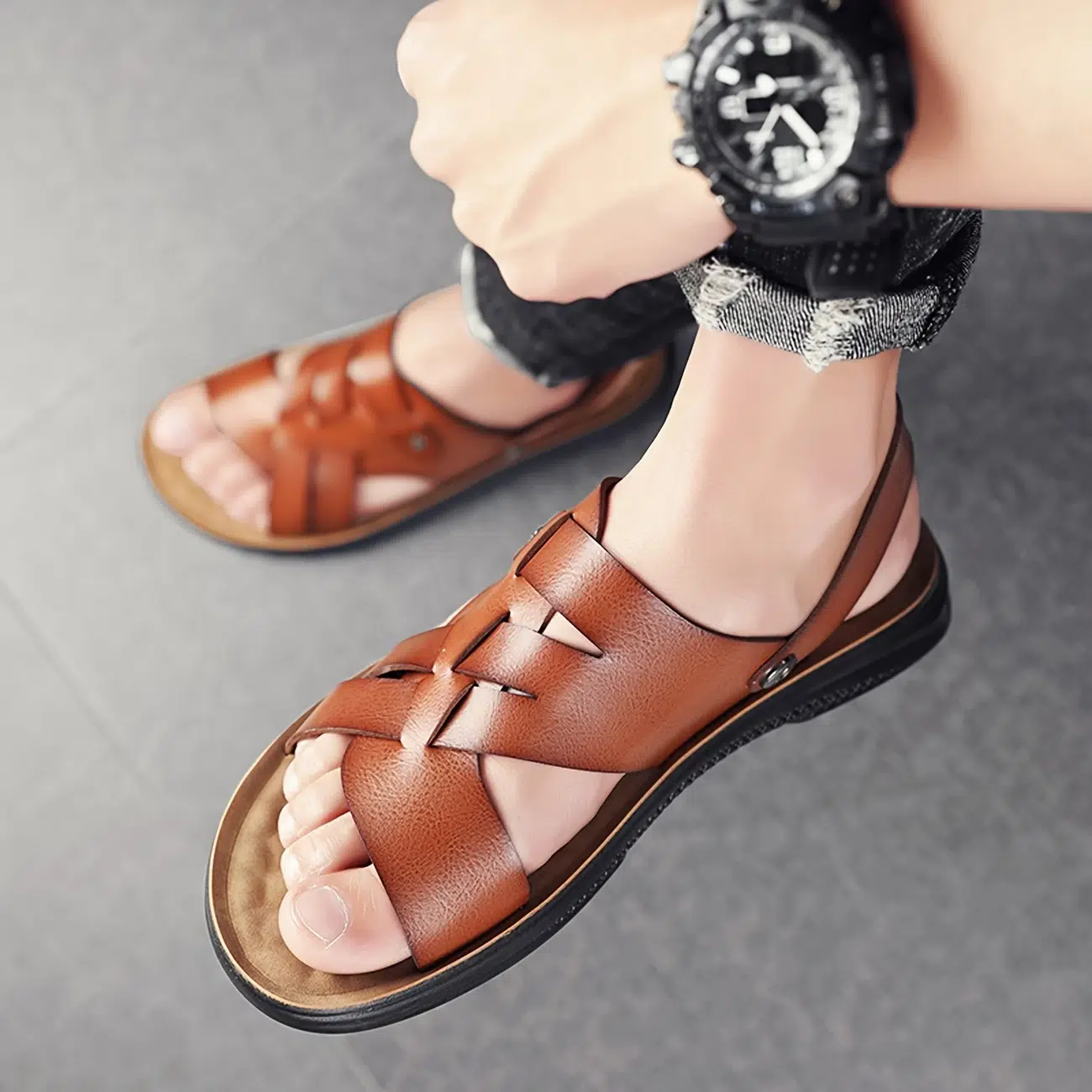 Sandales d'été tendance pour homme 9 Sandales d'été tendance pour homme – Image 8