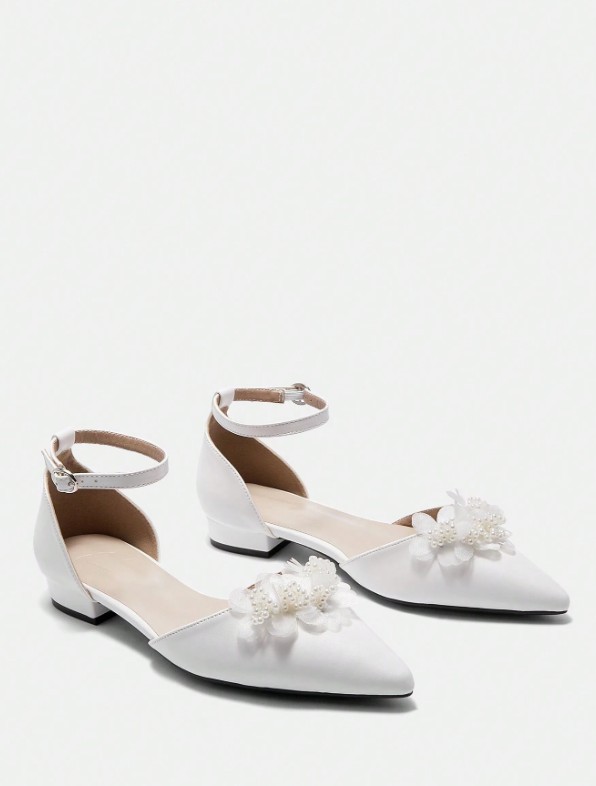 Chaussures plates confortables et mignonnes à bout pointu pour femmes 9 Chaussures plates confortables et mignonnes à bout pointu pour femmes – Image 8