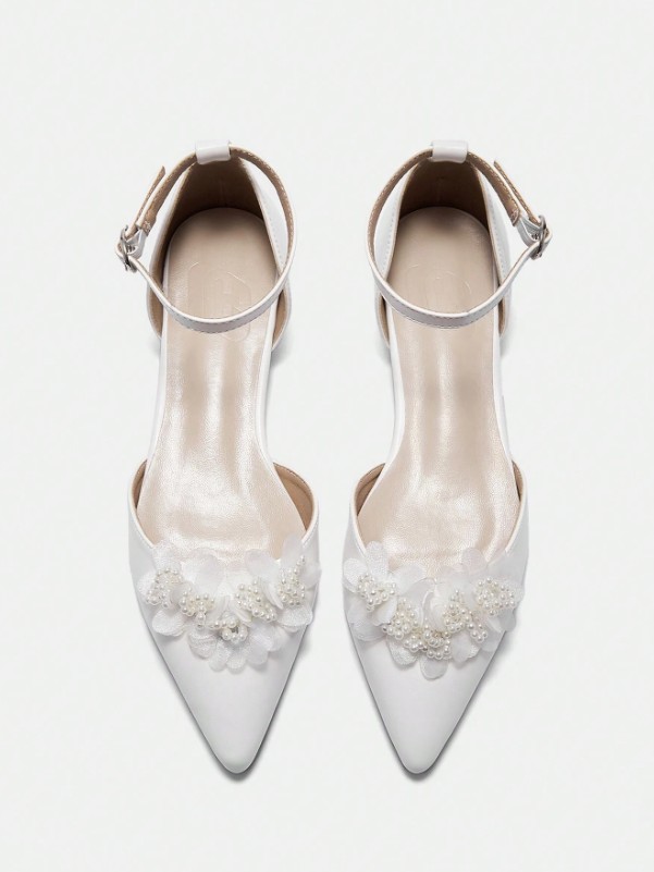 Chaussures plates confortables et mignonnes à bout pointu pour femmes 10 Chaussures plates confortables et mignonnes à bout pointu pour femmes – Image 9