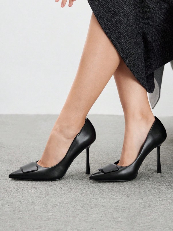 Nouvelles chaussures polyvalentes à talons hauts et bout pointu pour femme 3 Nouvelles chaussures polyvalentes à talons hauts et bout pointu pour femme – Image 2