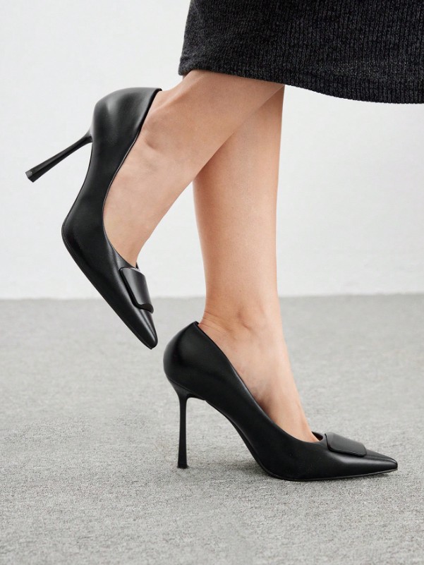 Nouvelles chaussures polyvalentes à talons hauts et bout pointu pour femme 5 Nouvelles chaussures polyvalentes à talons hauts et bout pointu pour femme – Image 4