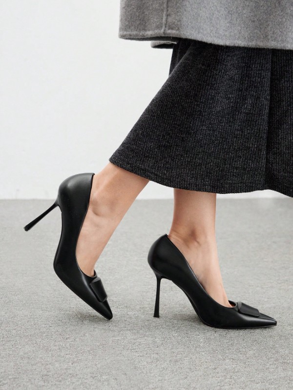 Nouvelles chaussures polyvalentes à talons hauts et bout pointu pour femme 6 Nouvelles chaussures polyvalentes à talons hauts et bout pointu pour femme – Image 5