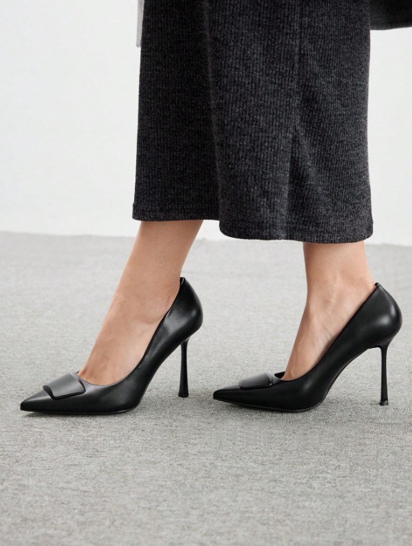 Nouvelles chaussures polyvalentes à talons hauts et bout pointu pour femme 7 Nouvelles chaussures polyvalentes à talons hauts et bout pointu pour femme – Image 6