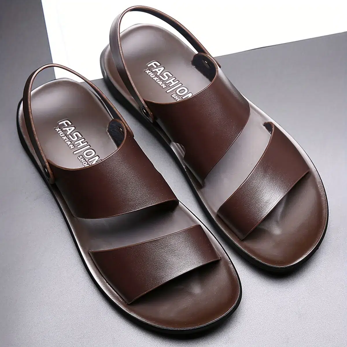 Sandales homme à bout ouvert 2 Sandales homme à bout ouvert