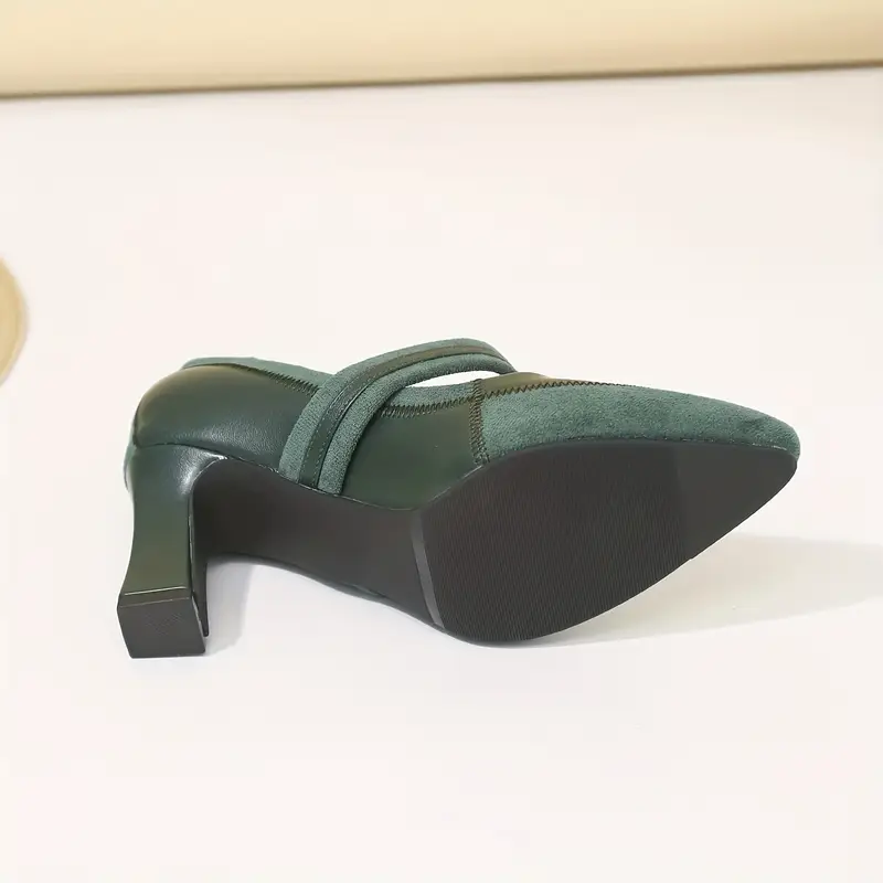 Chaussures Mary Jane élégantes, couleur unie, talon carré 8 Chaussures Mary Jane élégantes, couleur unie, talon carré – Image 7