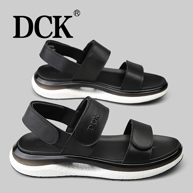 Sandales DCK en cuir véritable pour homme 2 Sandales DCK en cuir véritable pour homme