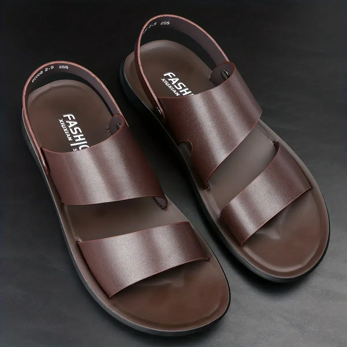 Sandales homme à bout ouvert 10 Sandales homme à bout ouvert – Image 9